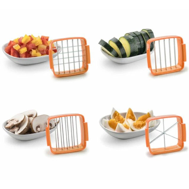 5 in 1 Multifunction Vegetable Cutter Manual Dicer with Container Box